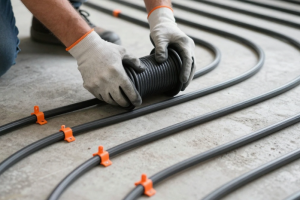 Как смонтировать кабельный теплый пол